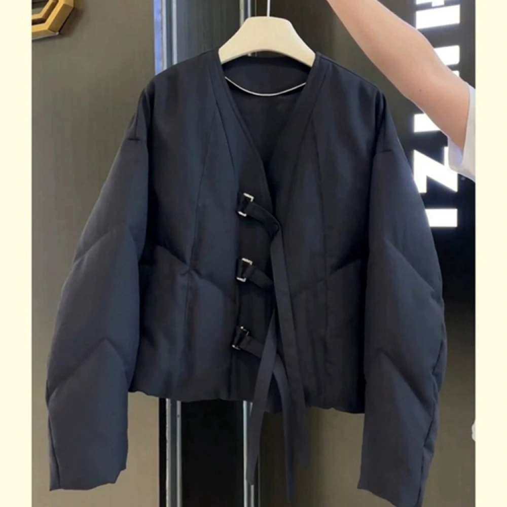 2025冬季新款洋气小个子宽松保暖高级感黑色棉服显瘦短款外套女