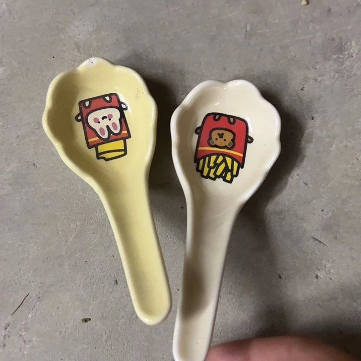 搪瓷微瑕薯条勺子两个
