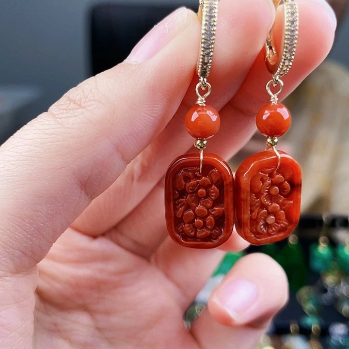 翡翠耳饰未镶嵌饰品