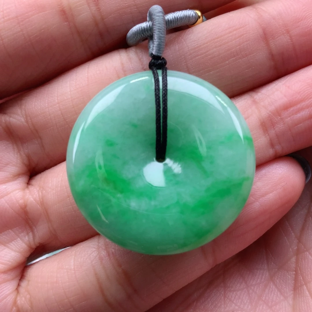 翡翠吊坠(不含链)未镶嵌平安扣