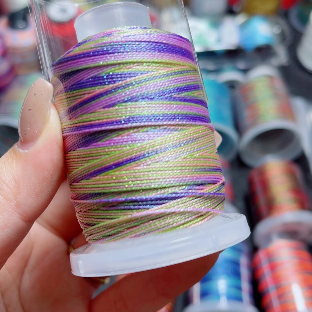 腈纶6股星空段染股线莫奈花园