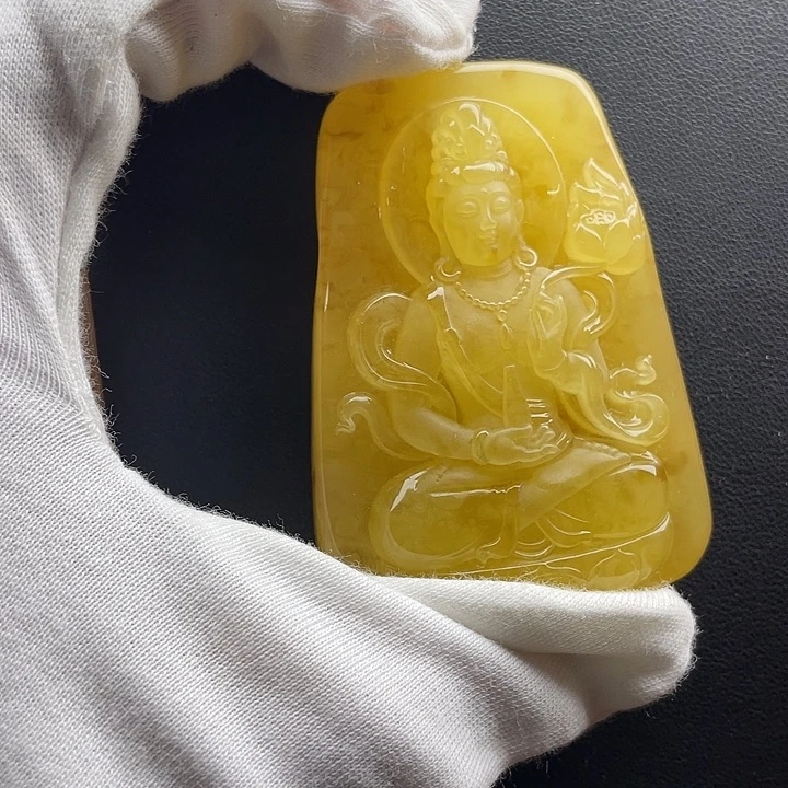 琥珀颈饰未镶嵌天然琥珀蜜蜡