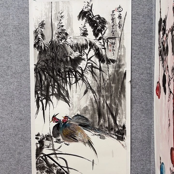 国画花鸟等多种鸟类和动物