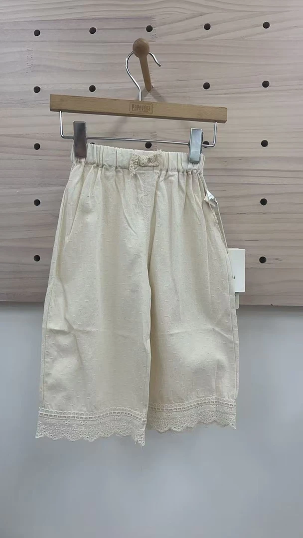 095-茉M哩花边儿童裤子