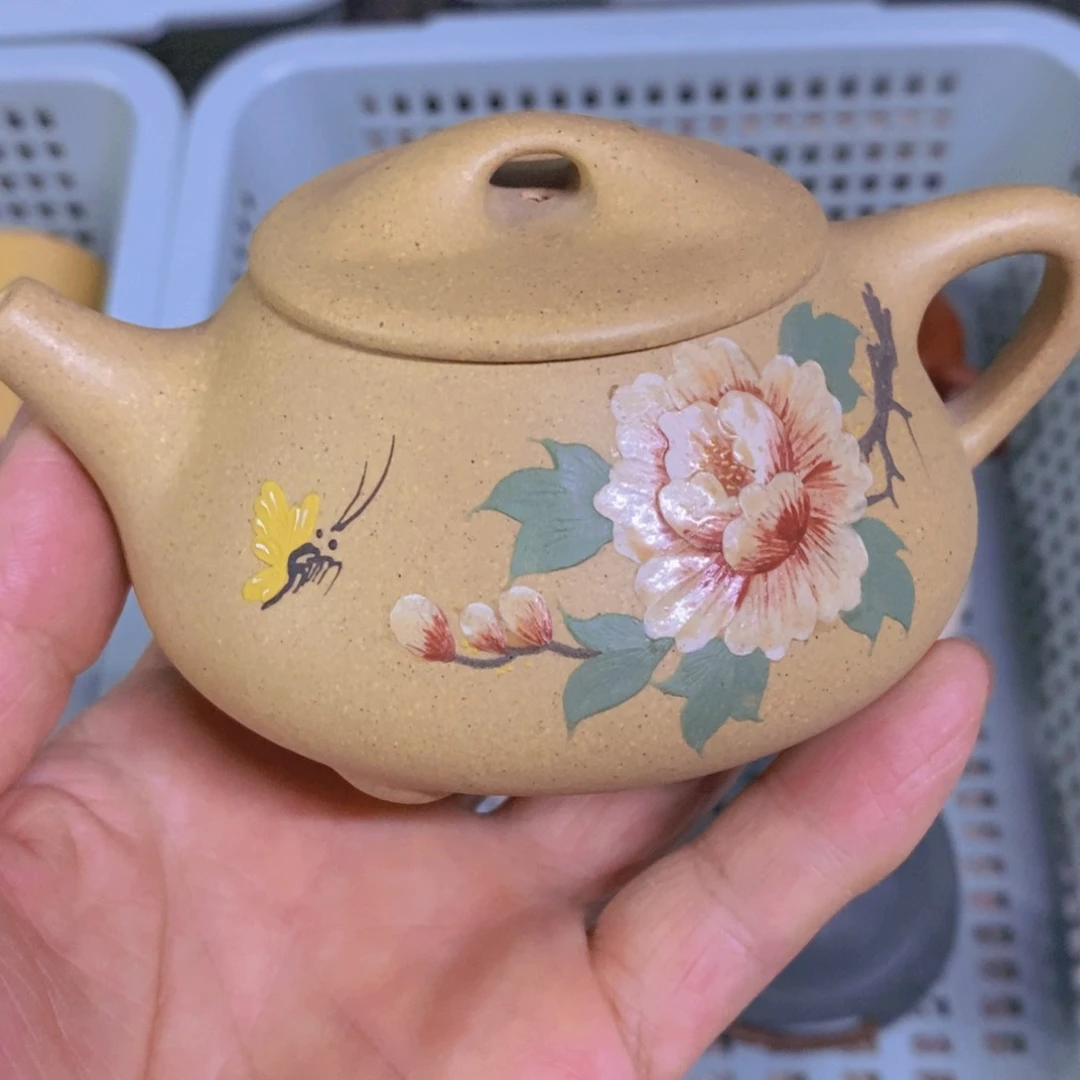 茶杯绿泥紫砂紫砂