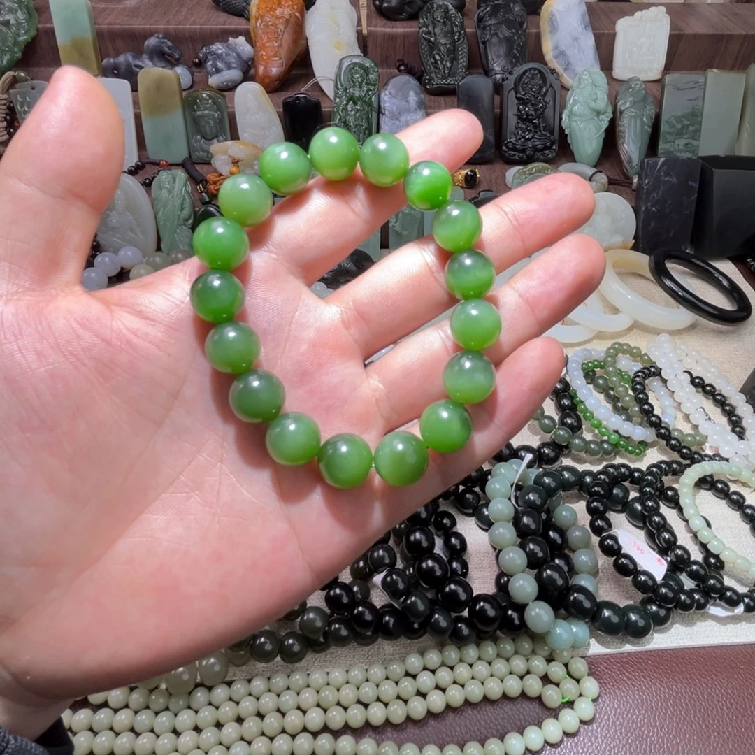 和田玉未镶嵌手链