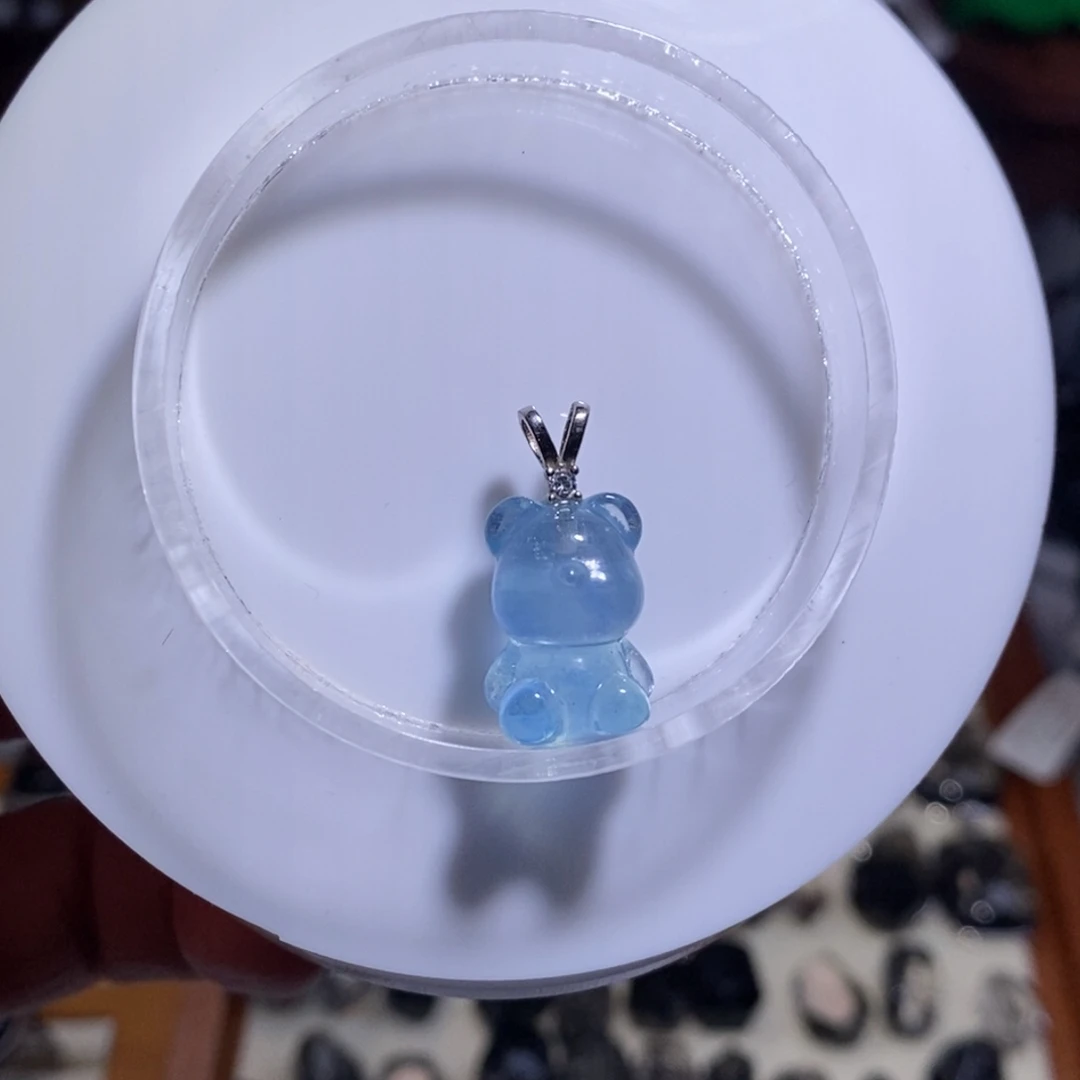 水晶手链未镶嵌海蓝宝s925银22×10×11