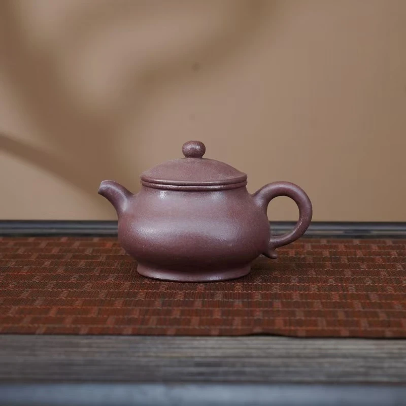 LY千禧紫泥[潘壶280CC]原矿手工紫砂壶