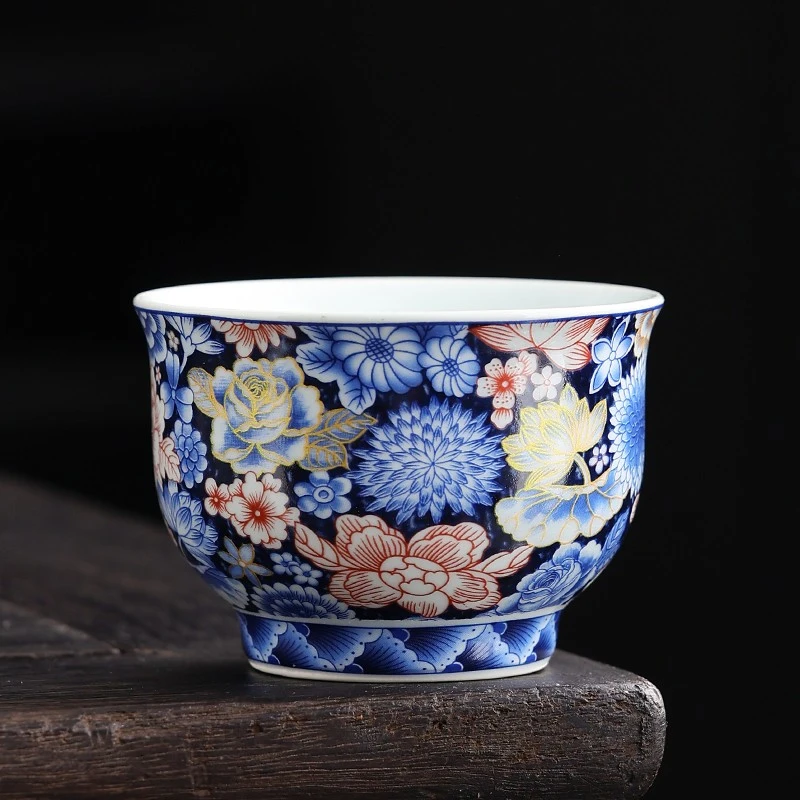 TJ083-青花主人杯【单品包邮偏远除外】