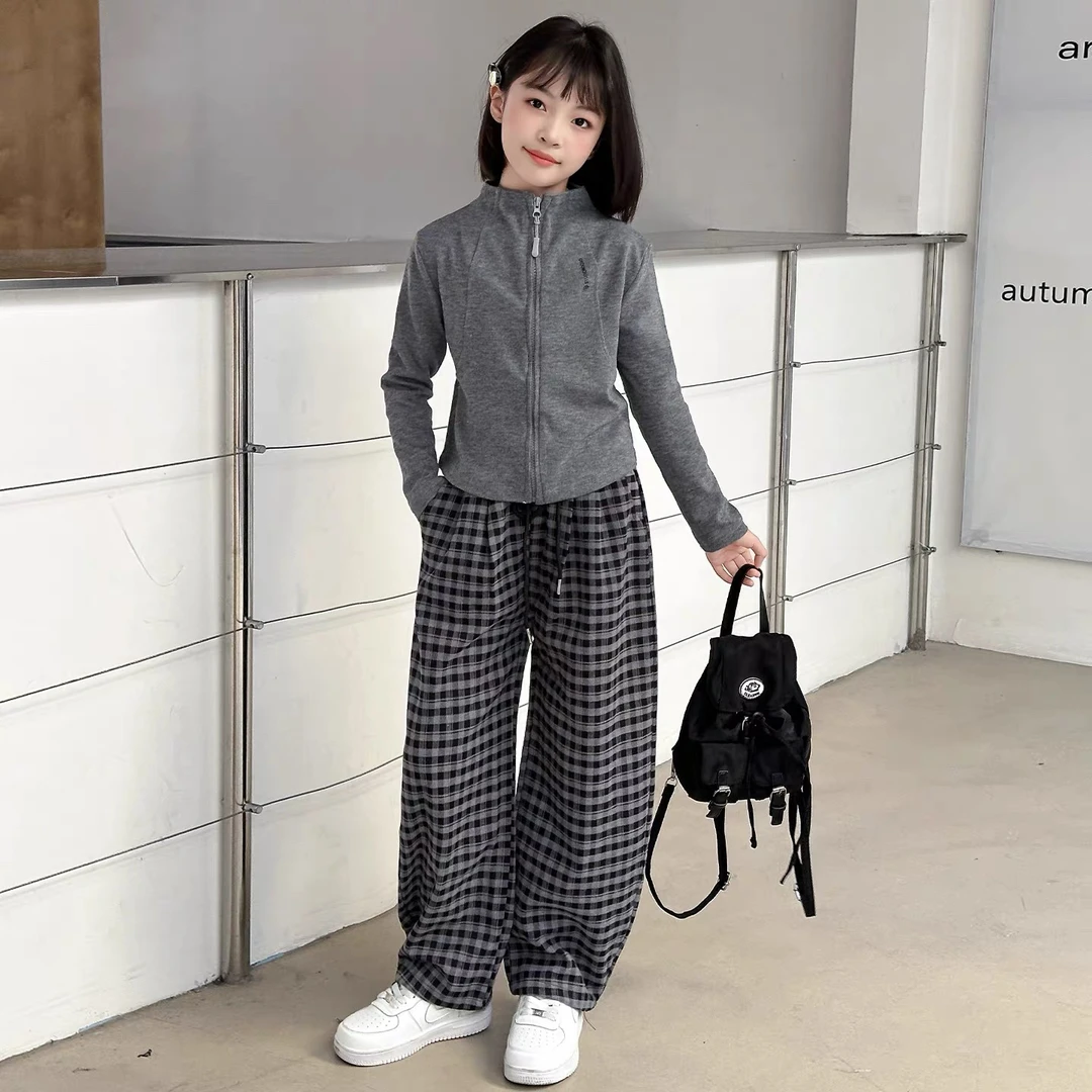 女童卫衣套装春秋女孩中大童洋气时髦新款儿童运动春装两件套