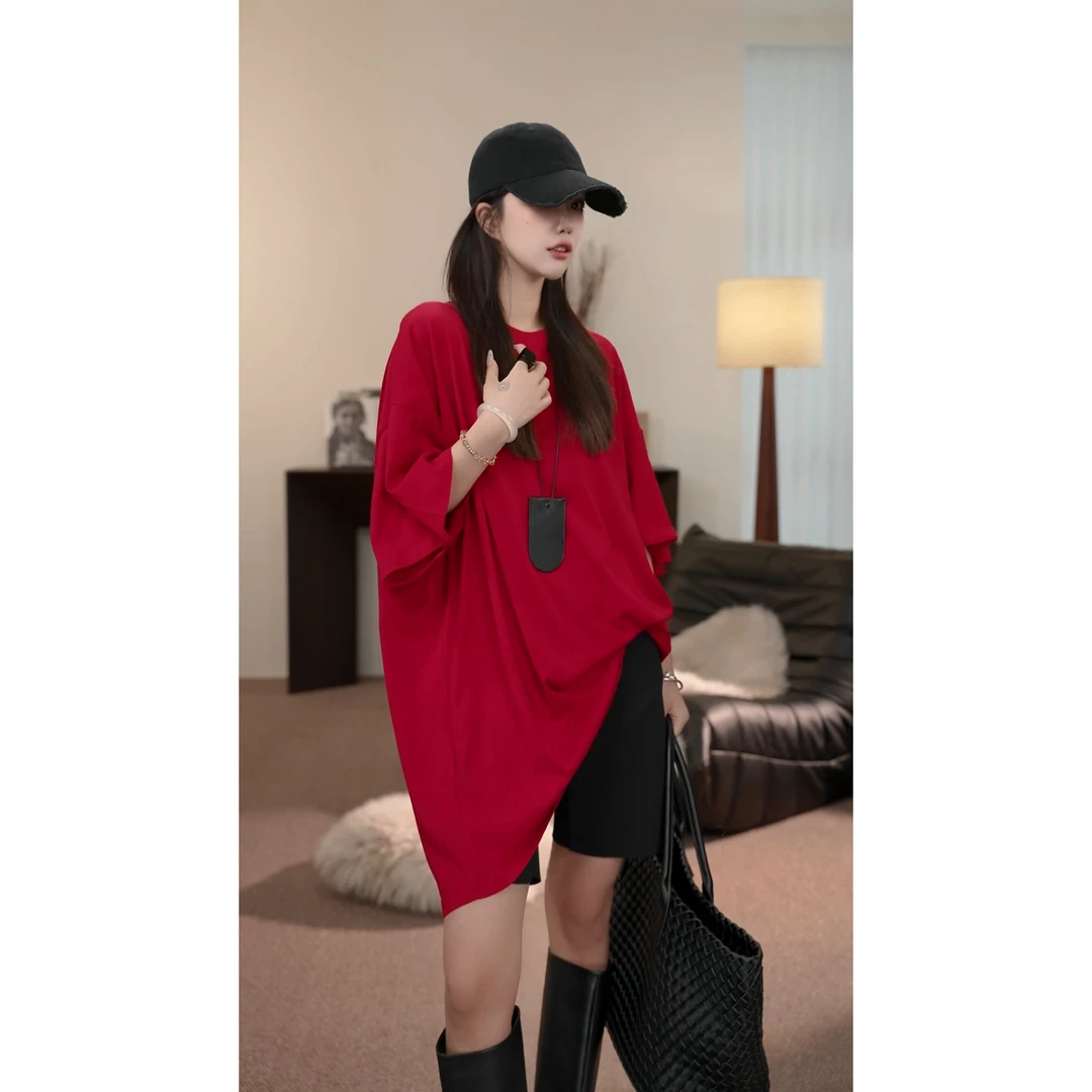 卢尚简约短袖大T恤73658