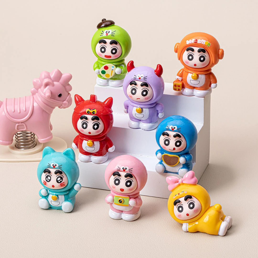 【九宫格】哆啦小新 卡通小摆件