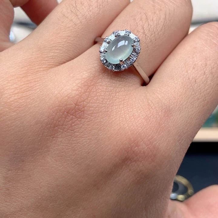 翡翠未镶嵌戒指戒指