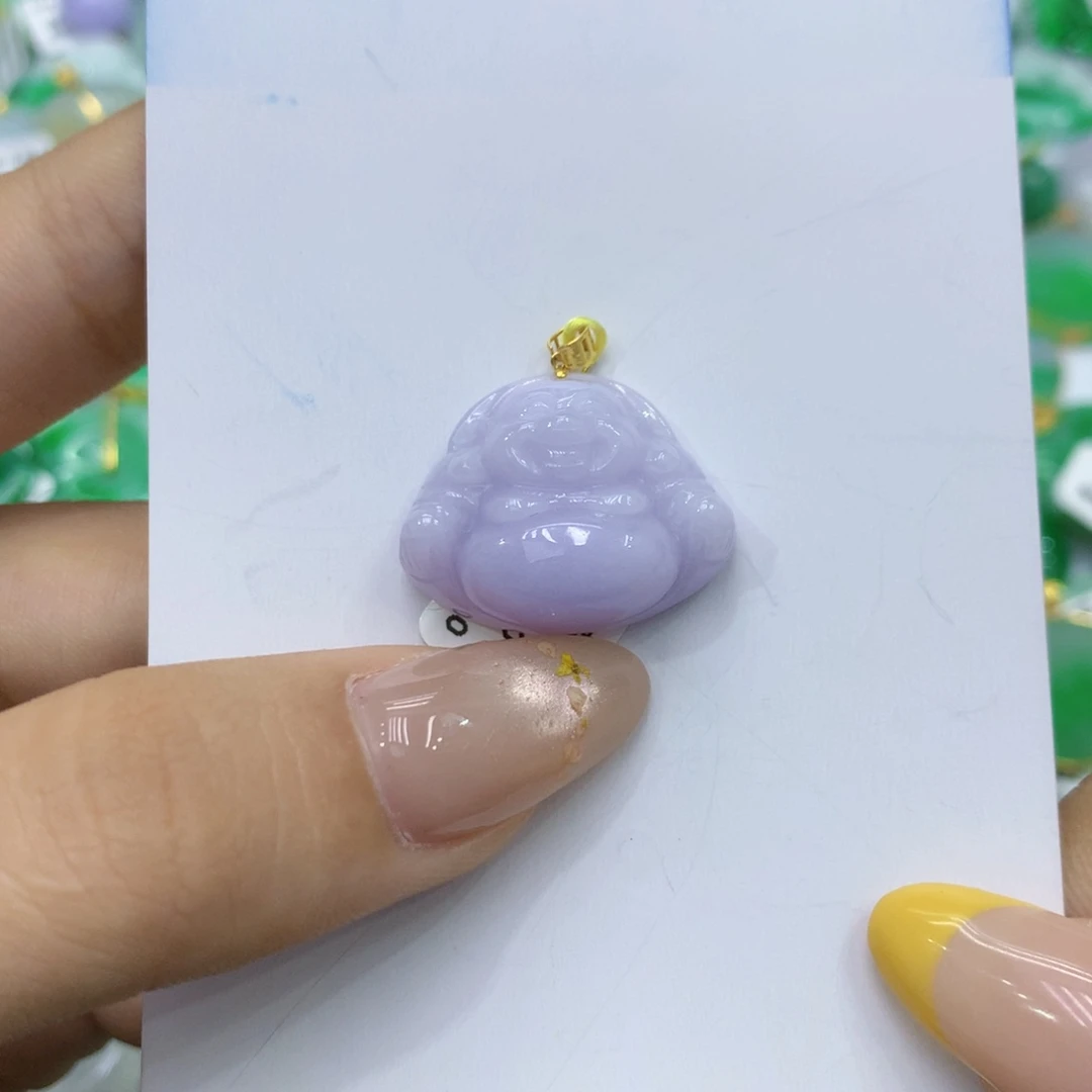 颈饰18K金镶嵌翡翠