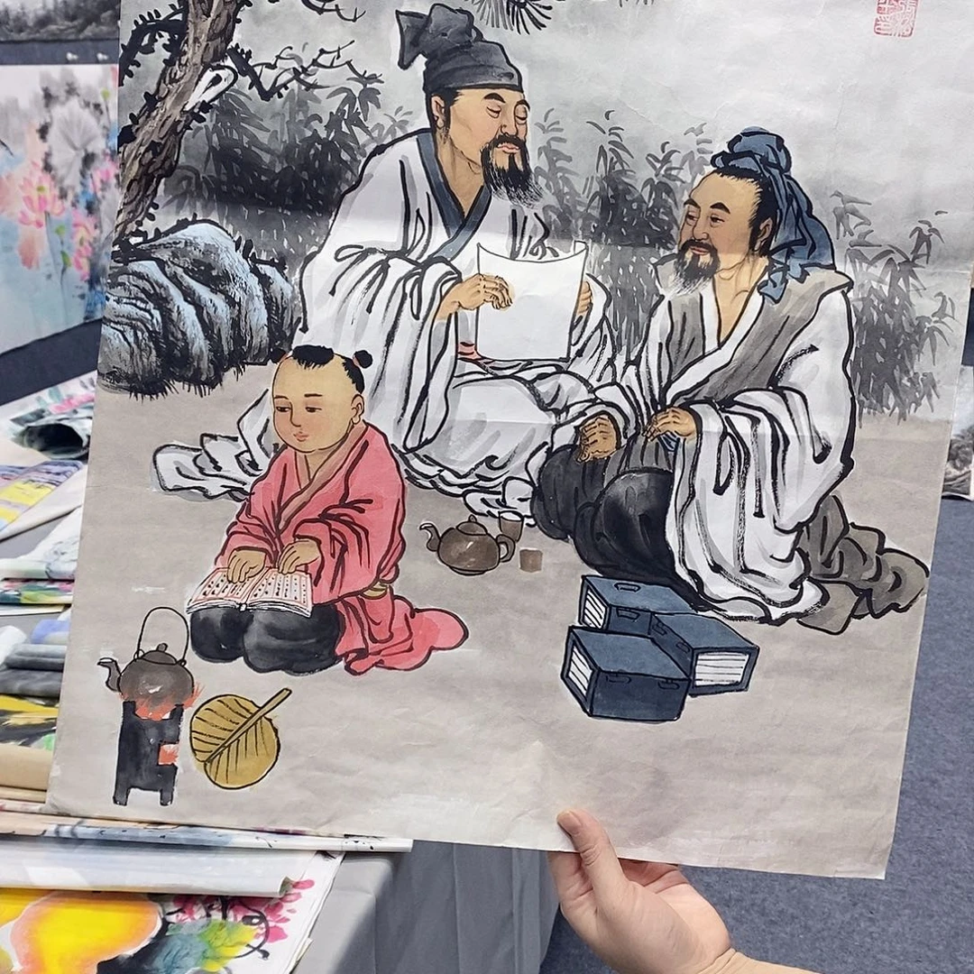 国画国画手绘作品