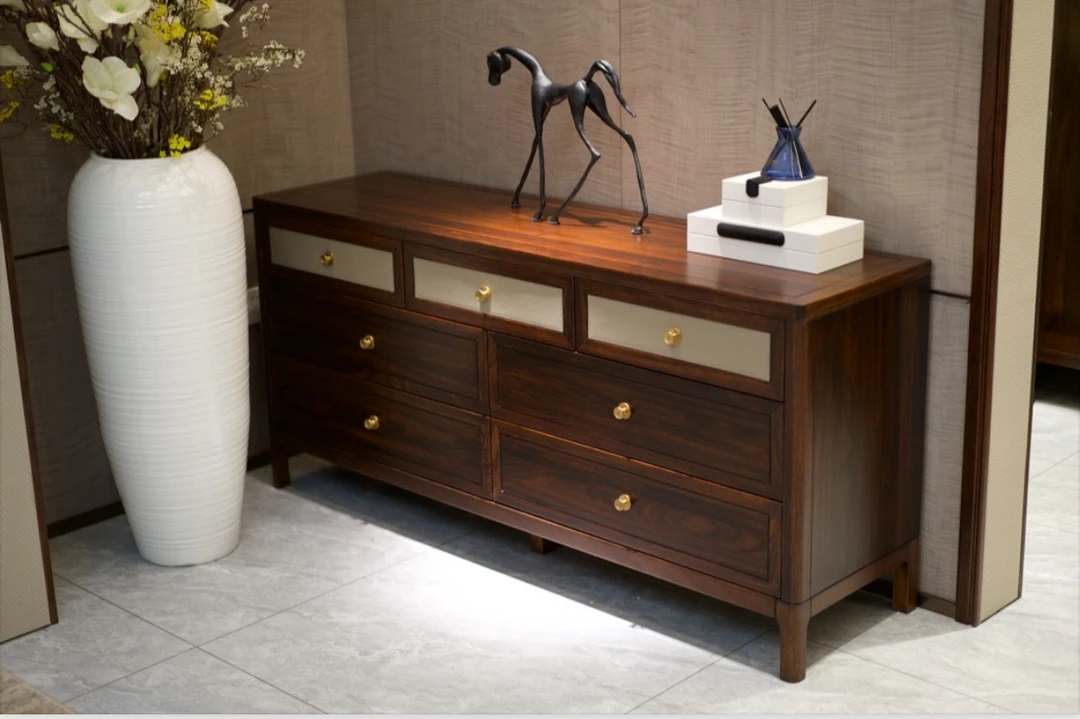 新中式全实木斗柜七斗柜储物柜衣柜分类柜卧室多功能边柜