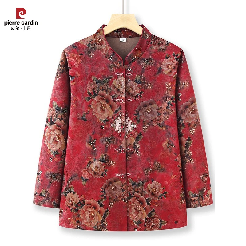 中老年人奶奶装老太太衣服宽松开衫妈妈装女装衬衫