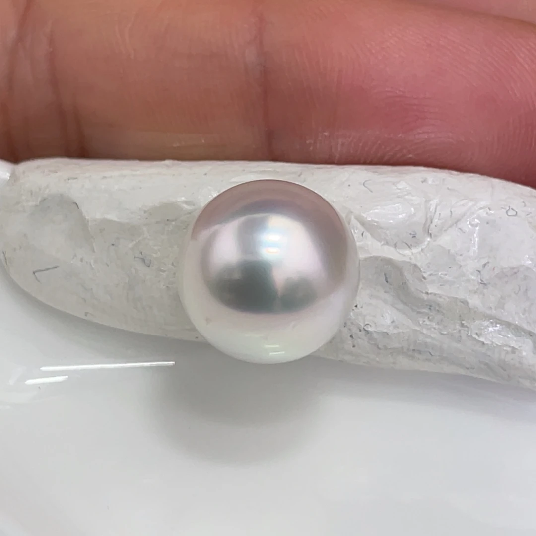 海水珍珠裸珠11.6mm宝石光澳白