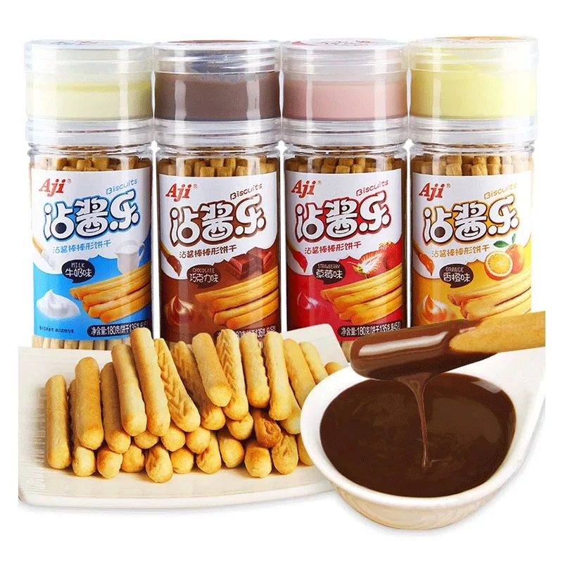 AJI沾酱乐饼干180g*3罐
