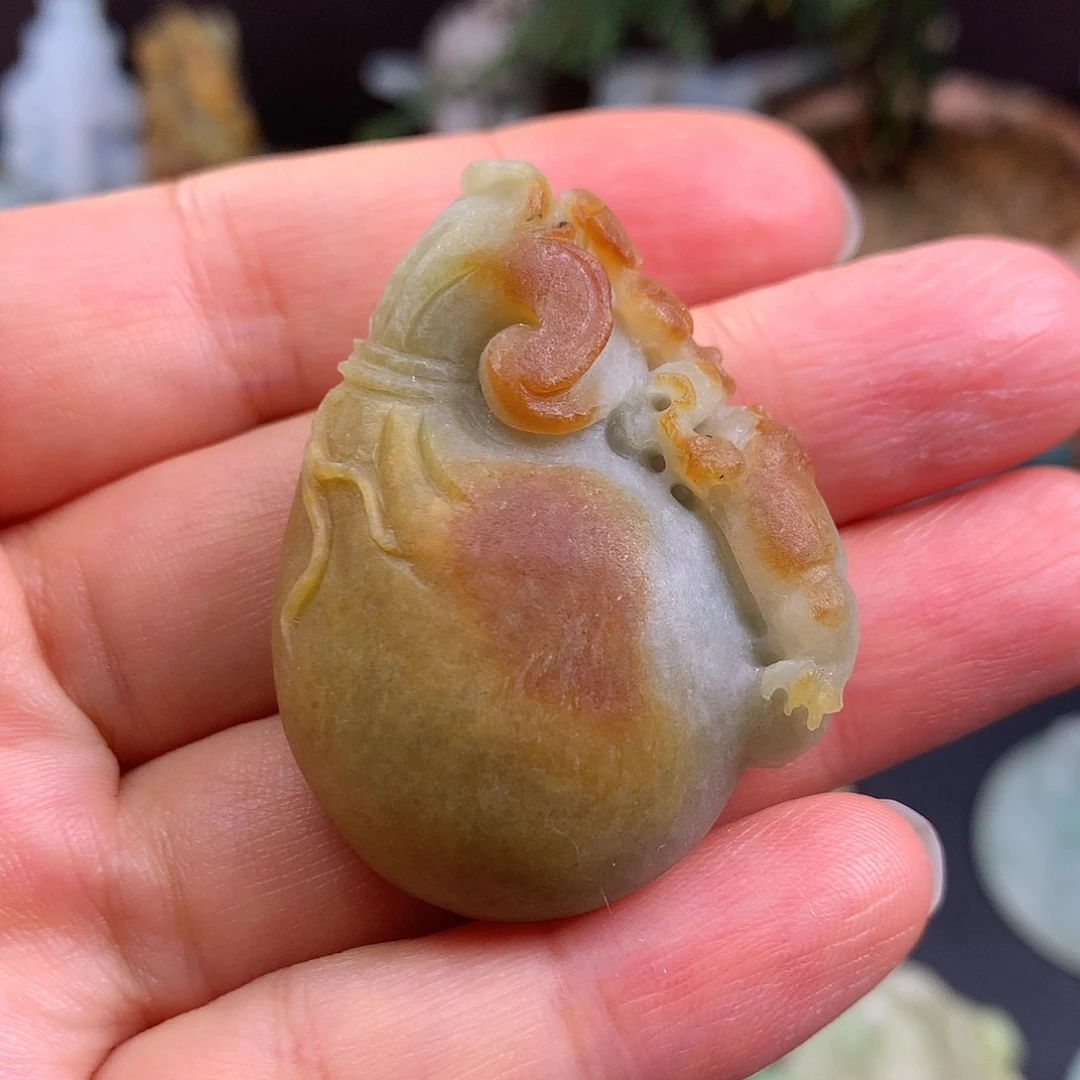 定制翡翠未镶嵌钱袋