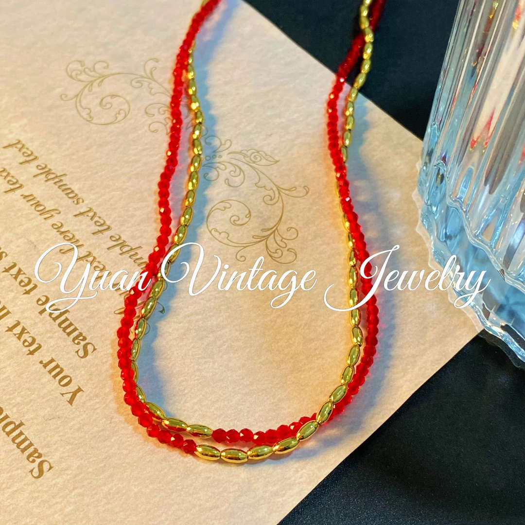 渡K金 67G8810 法★【丝绸知秋】秋冬 YRoNar  欧斯伽斯 项链