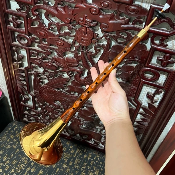 南美红酸枝降B调唢呐唢呐乐器专业演奏级户外红白喜事用