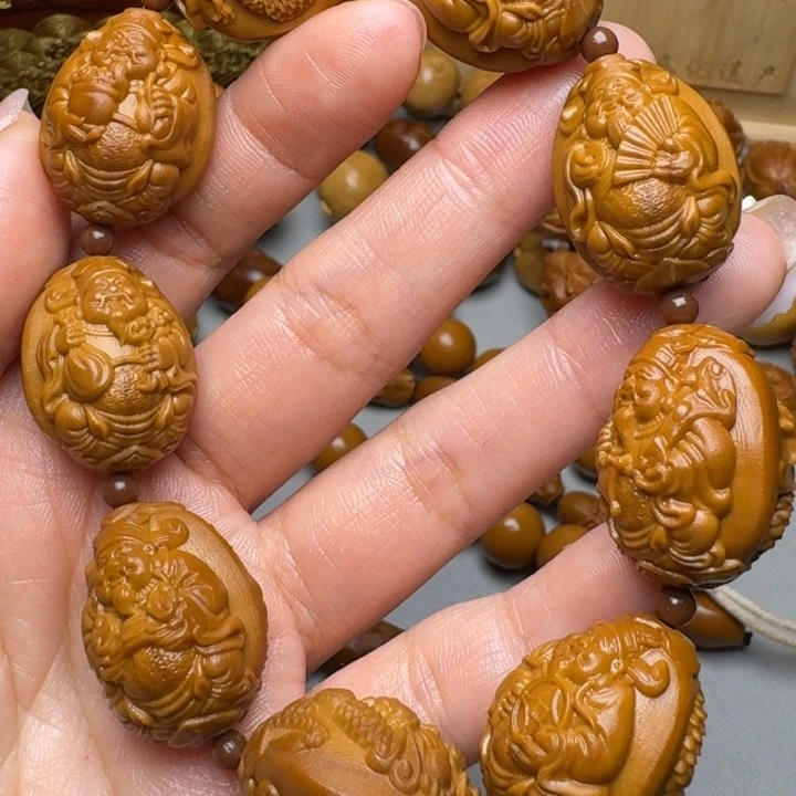 橄榄核手串/手链九龙财神