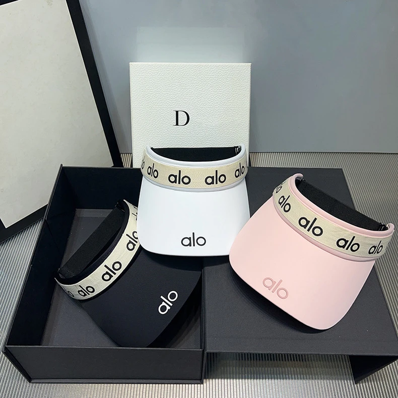 美式alo夏季运动空顶帽2025新款跑步瑜伽帽遮阳防晒高尔夫鸭舌帽