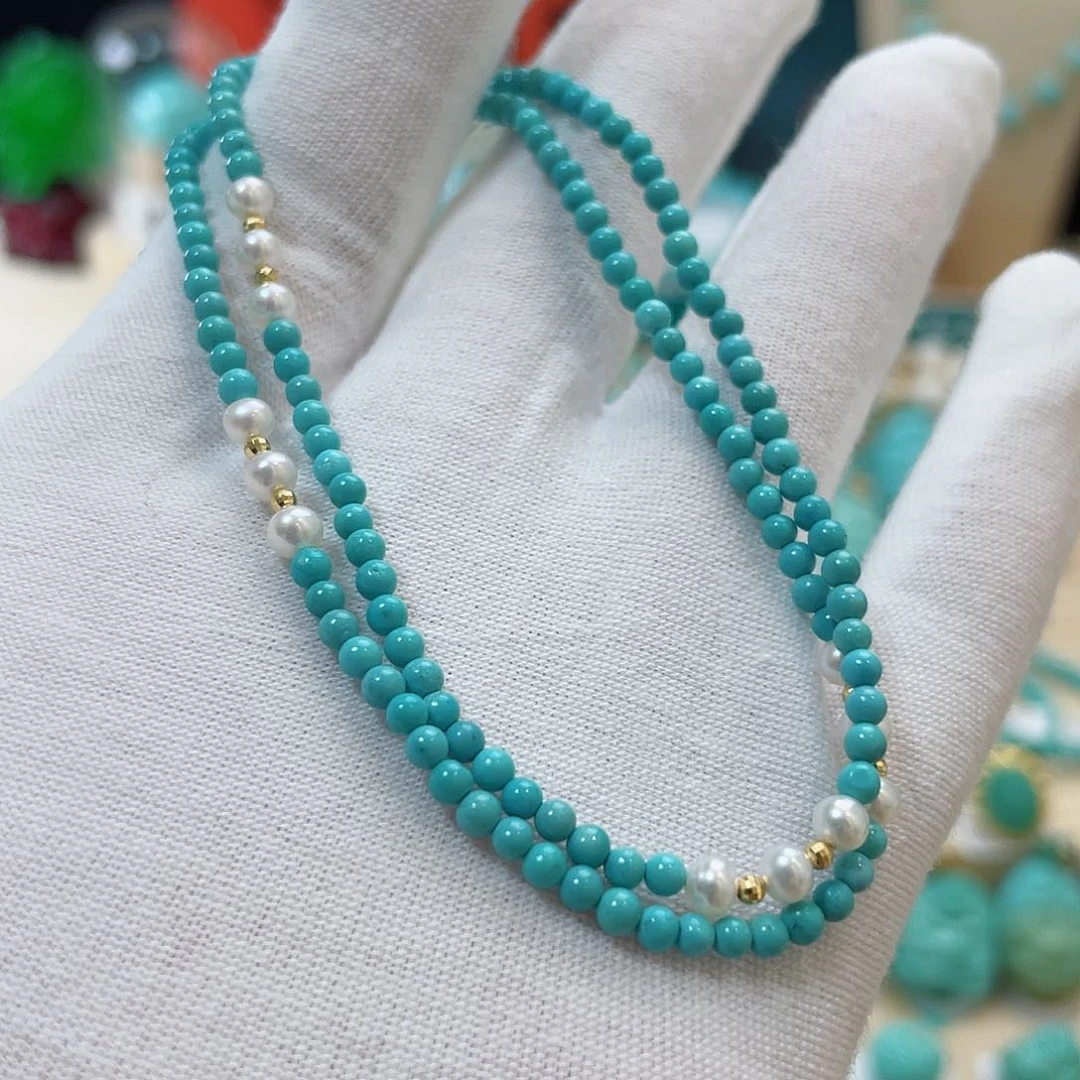 绿松石珠宝奇石未镶嵌?*月