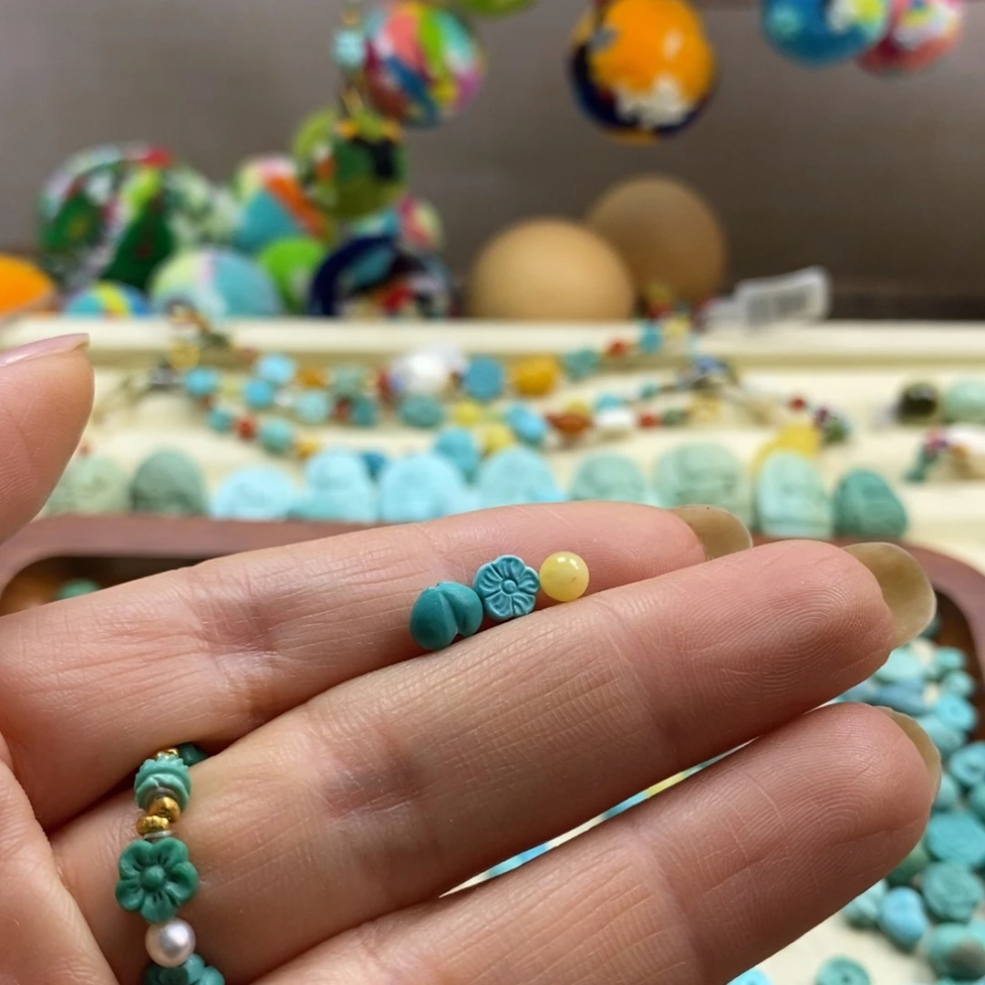 ****r裸石琥珀未镶嵌蜜蜡圆珠