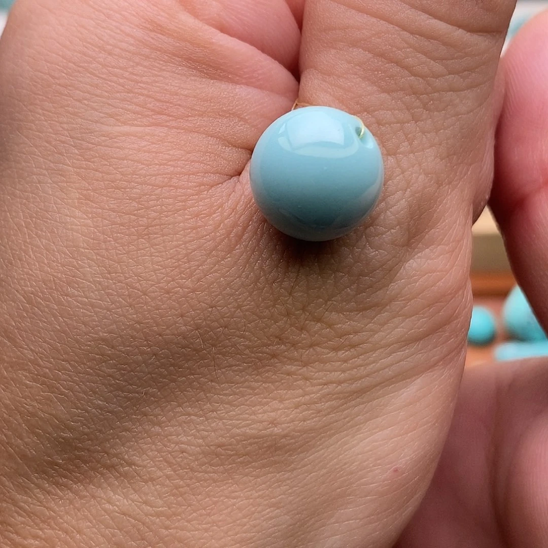 绿松石未镶嵌原矿绿松石手串108戒指