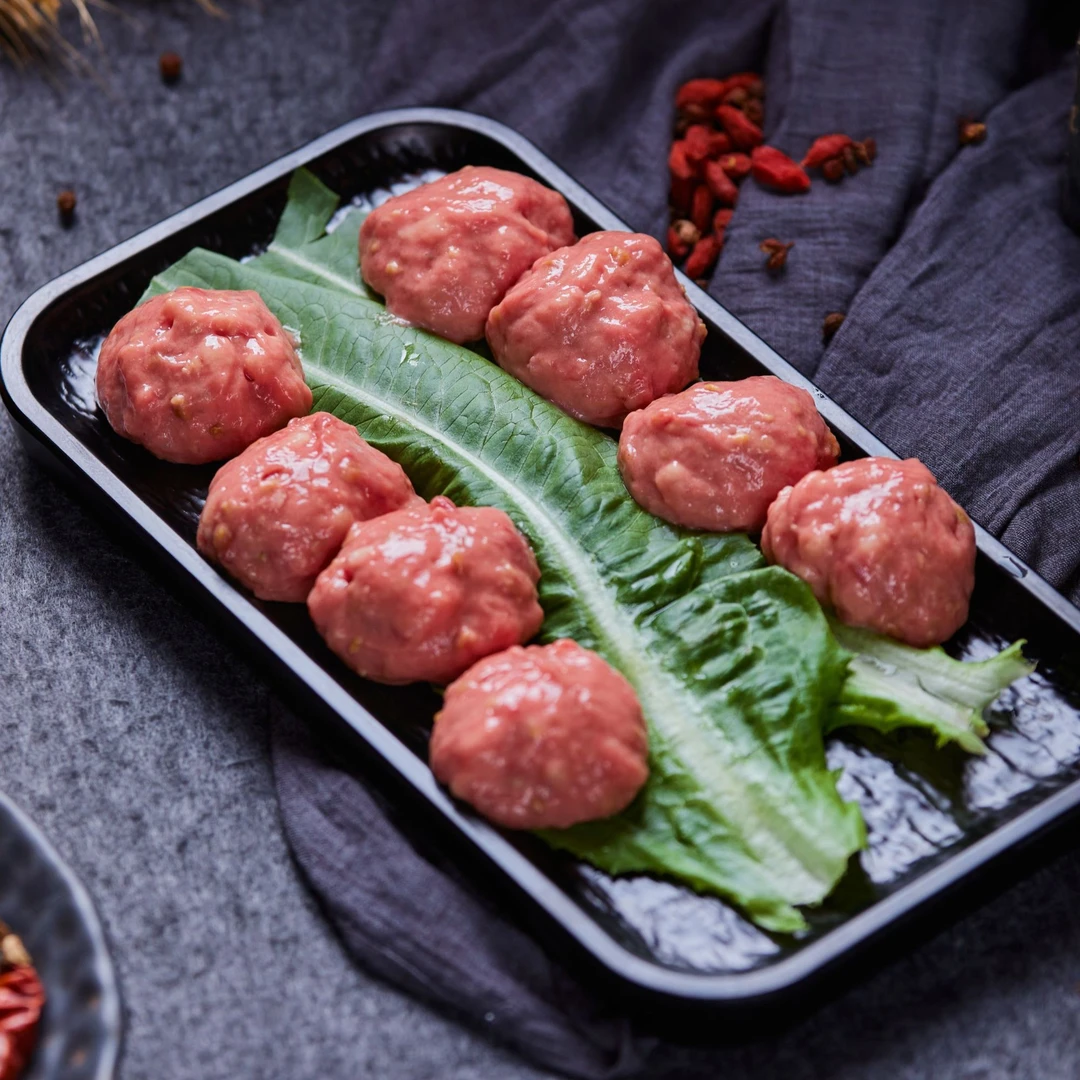 牛永福品质牛肉丸胸口油牛肉丸真空包装劲道顺丰包邮