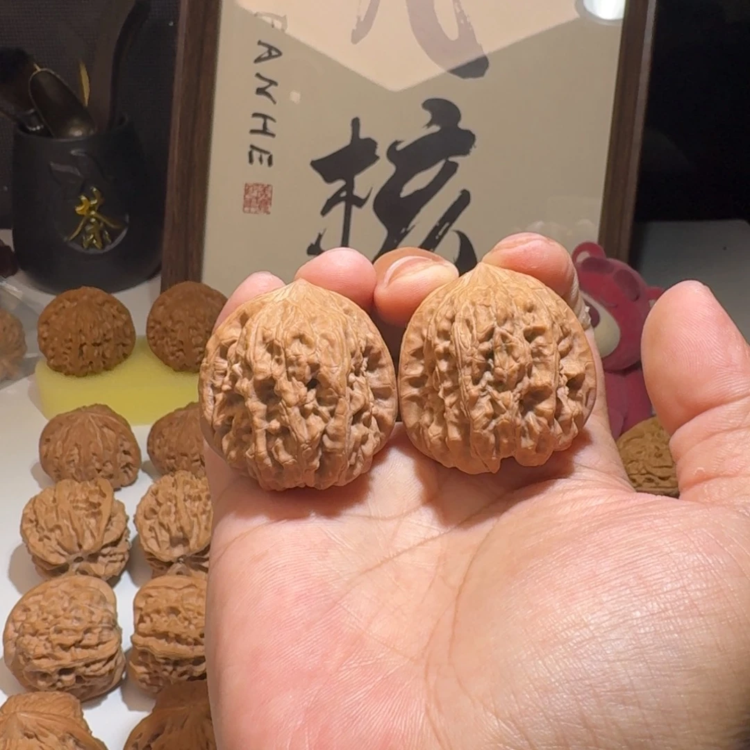 刺***暄吊坠文玩核桃平谷凹底