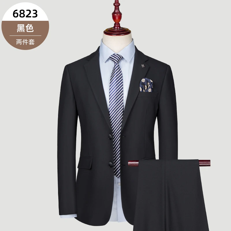 【绵羊毛双开叉】男士商务休闲时尚结婚伴郎礼服职业装工装西服套装
