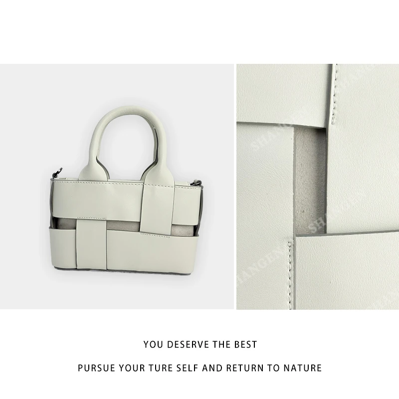 【尚恩CC】J-6213-纯白-轻奢小众设计感时尚百搭ins女士包包