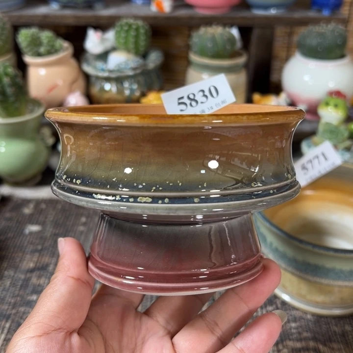 口10 手工花盆满30包邮