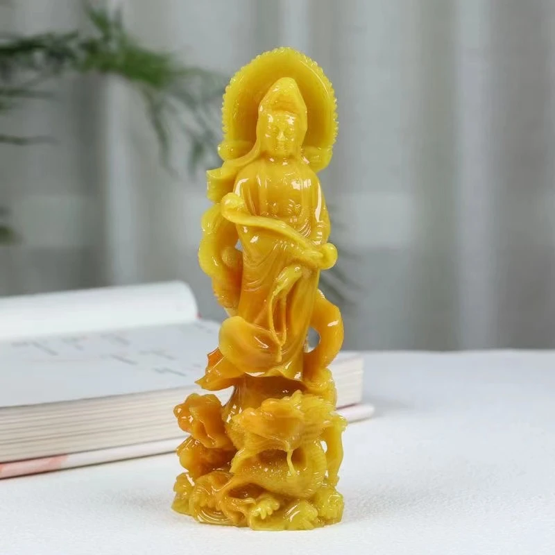 精工御龙观音摆件