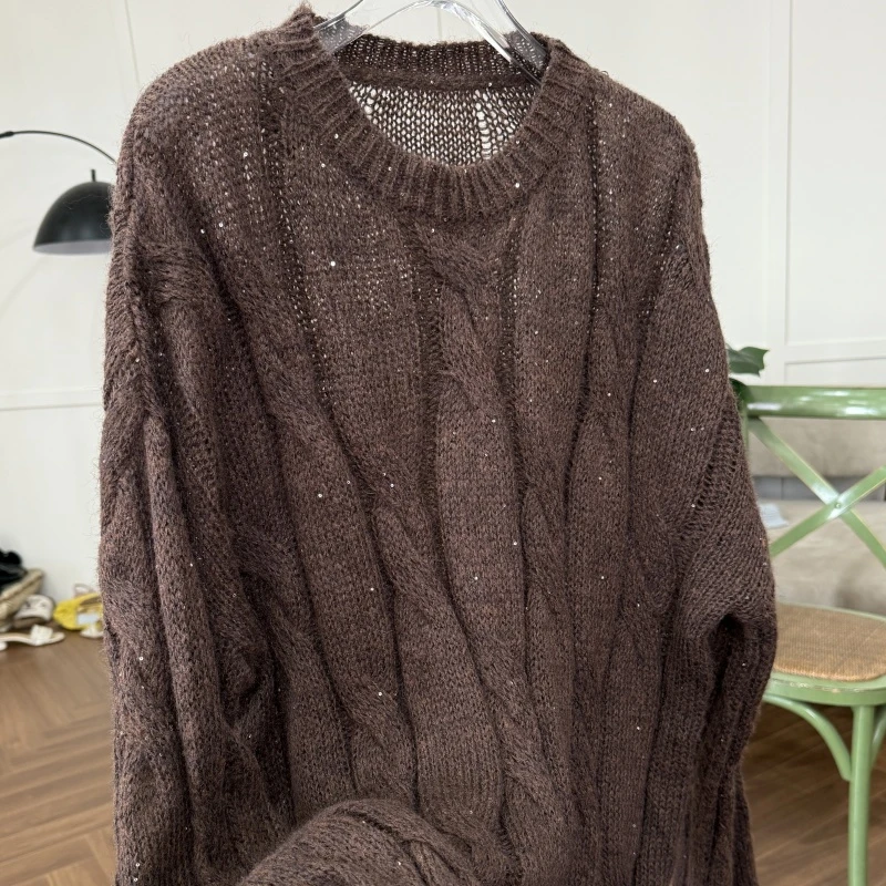 秋款时尚百搭慵懒感显瘦毛衣W2C20090