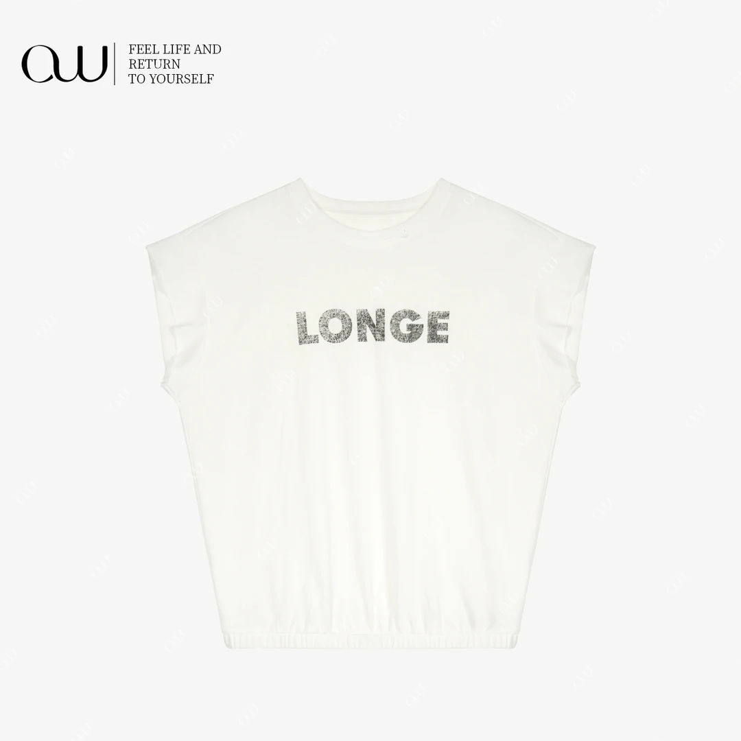 【老白不白】极简风轻职风常规款春夏运动半袖T恤OW252TX026Z