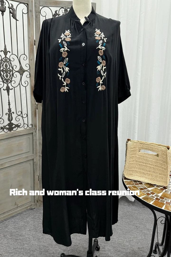 C8070波西米亚新款大码连衣裙【现货】