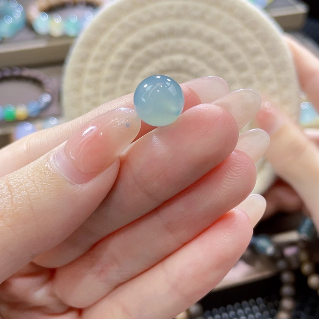 翡翠未镶嵌手链卡11蓝胶