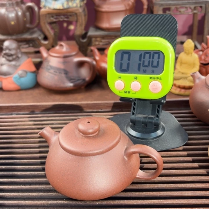 良***记紫砂茶壶宜兴原矿黑星土