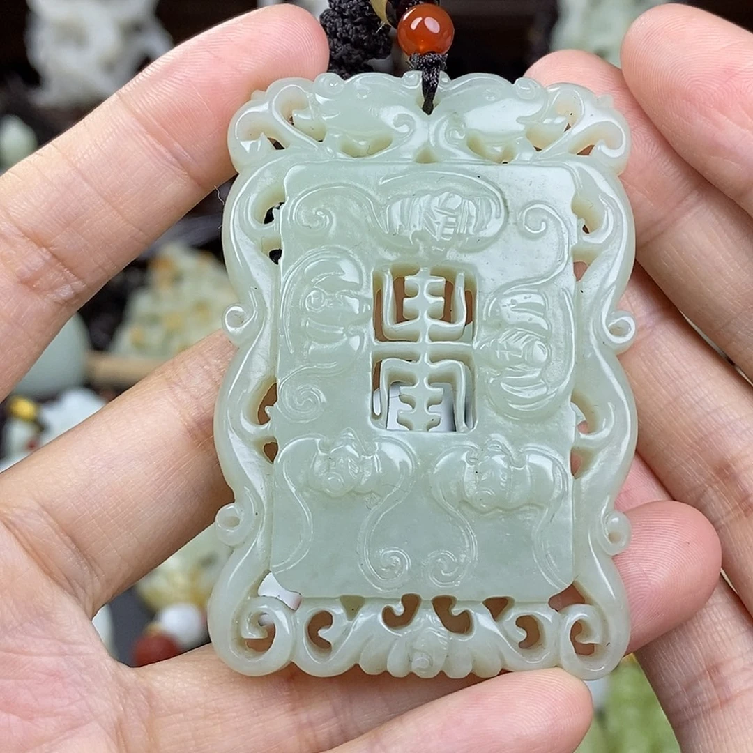 和田玉未镶嵌挂件