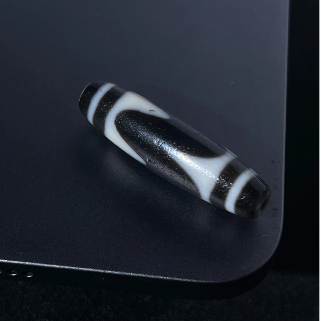 台湾曲贡手工虎牙玛瑙 单珠百搭