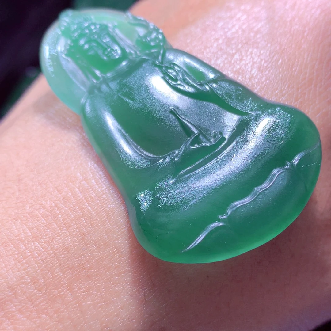 *****定制翡翠未镶嵌天然翡翠A货毛货挂件