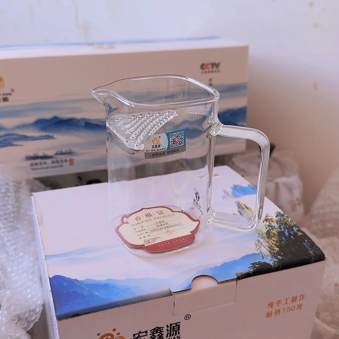 高硼硅玻璃茶水分离小方管月牙