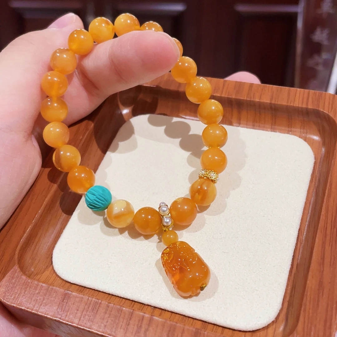 蜜蜡未镶嵌手链手串