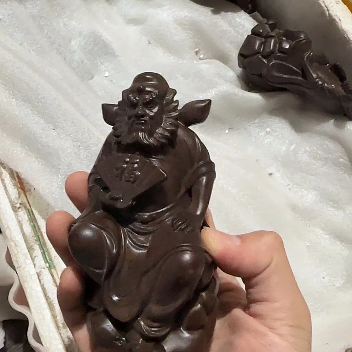 木黑檀木13福钟馗一身