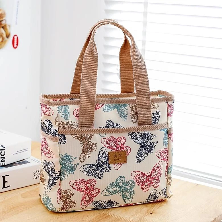 新款休闲包午餐包手提女包中年妈妈上班手拎包妈咪袋便当包饭盒袋