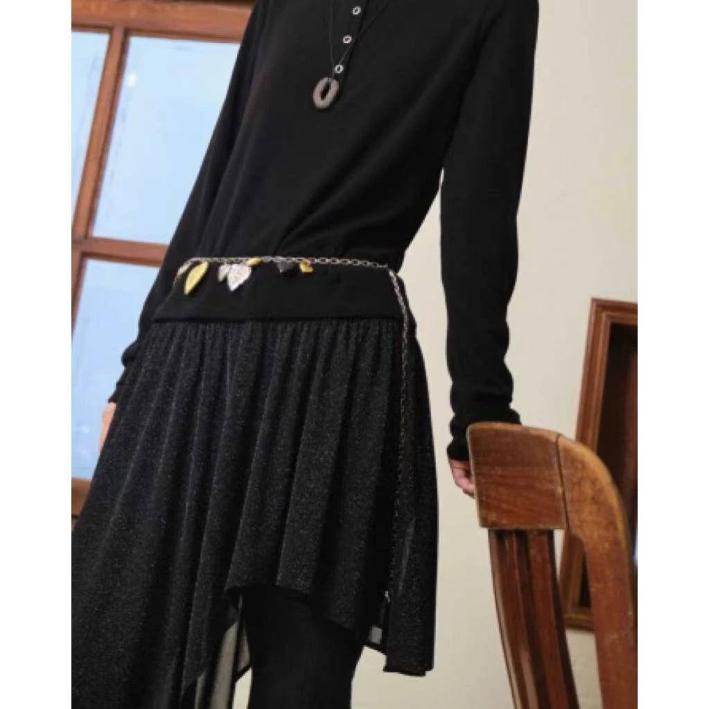 【茉舍】NOESE 网纱拼接不规则连衣裙 NNKWO1050-599